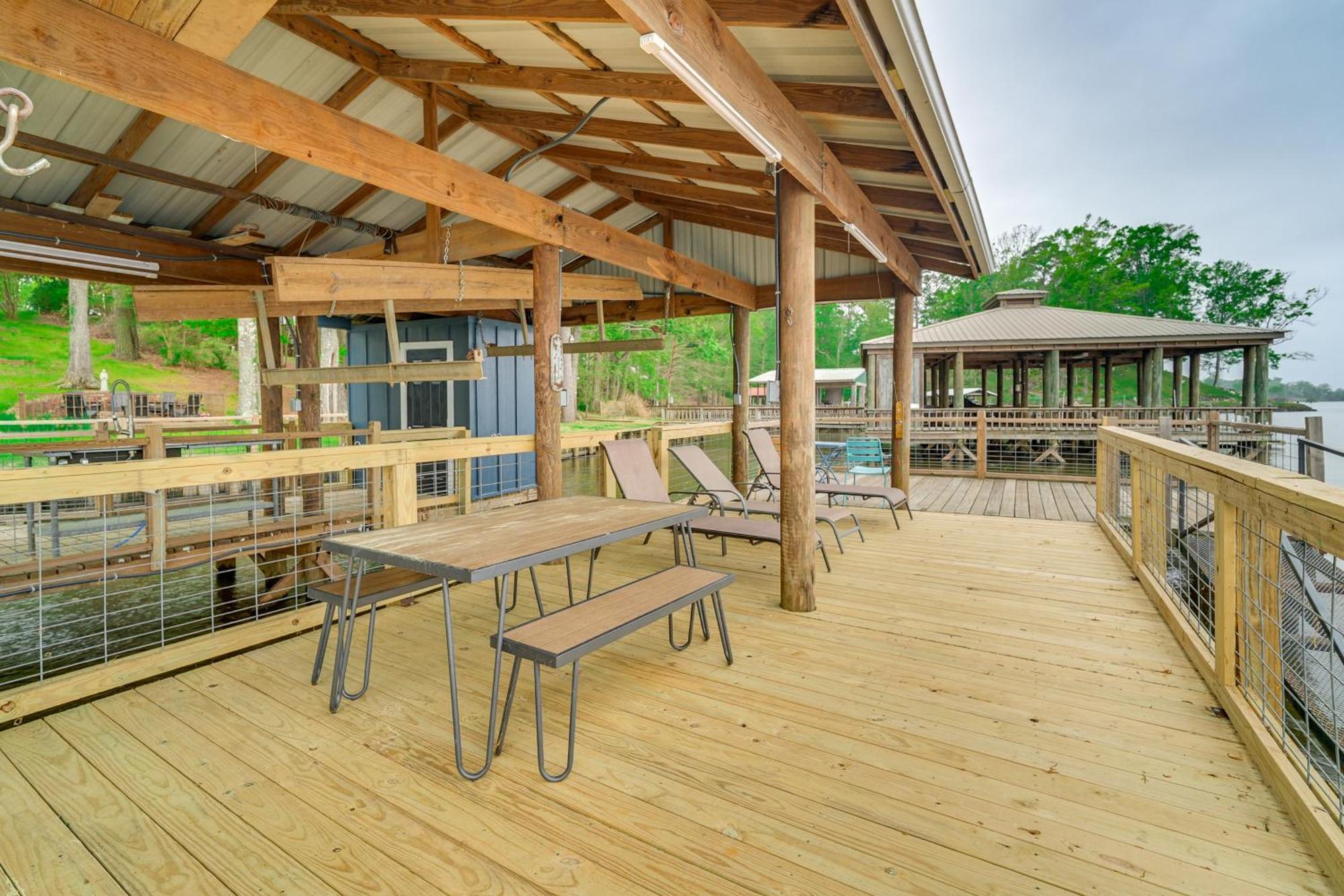 Waterfront House On Toledo Bend With Private Dock! Villa Alliance Bagian luar foto